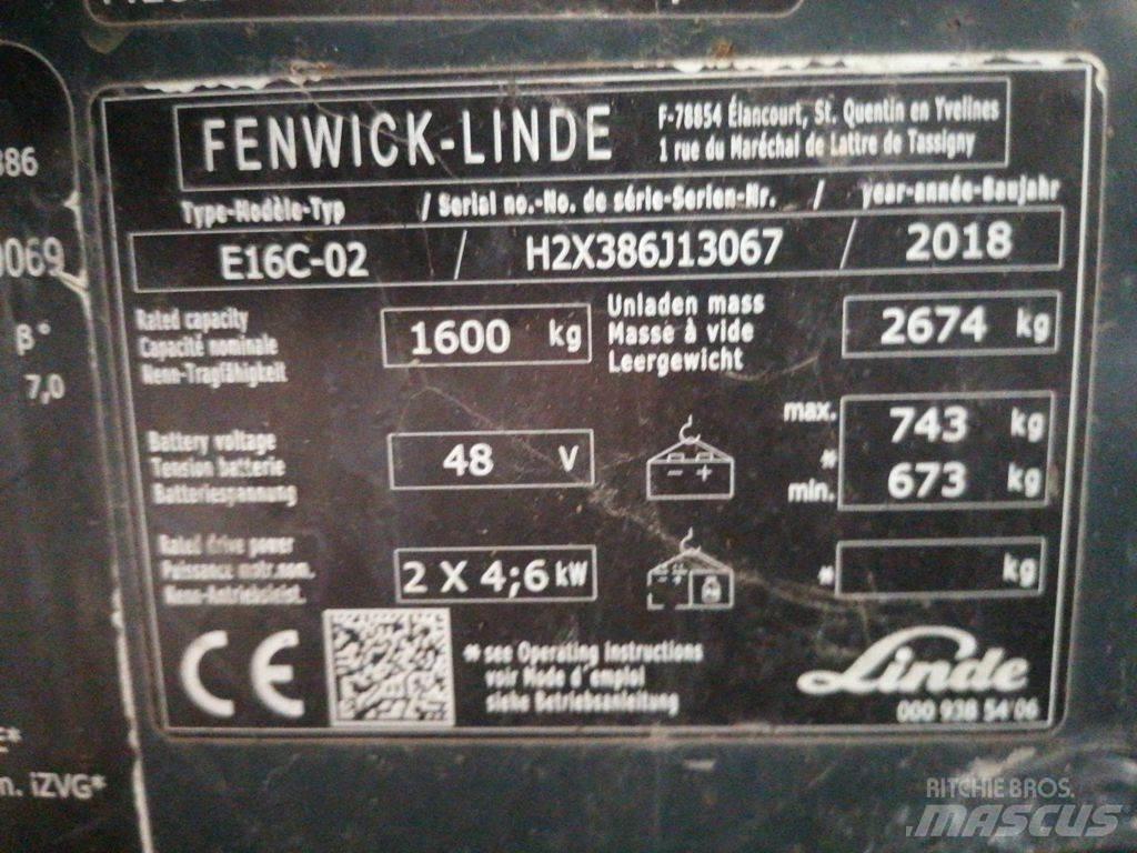 Linde E16C Electric Forklifts