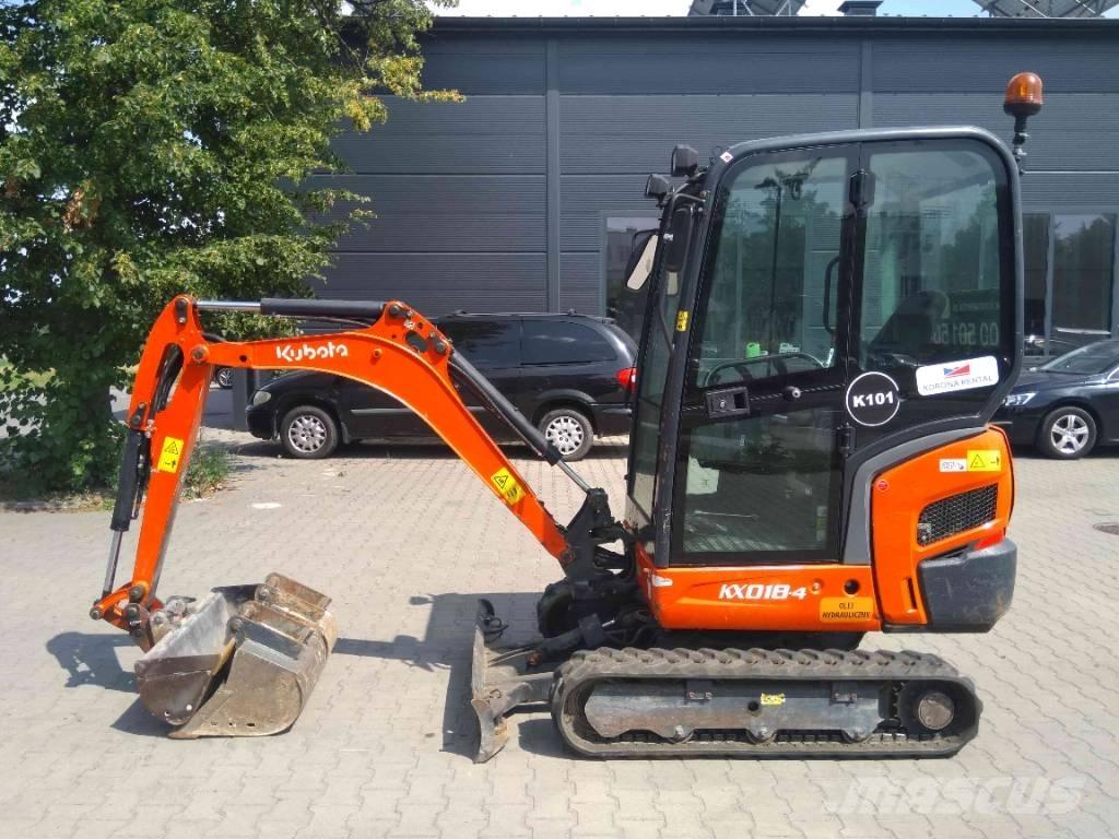 Kubota KX 018-4 Mini Excavators <7t (Mini Diggers)