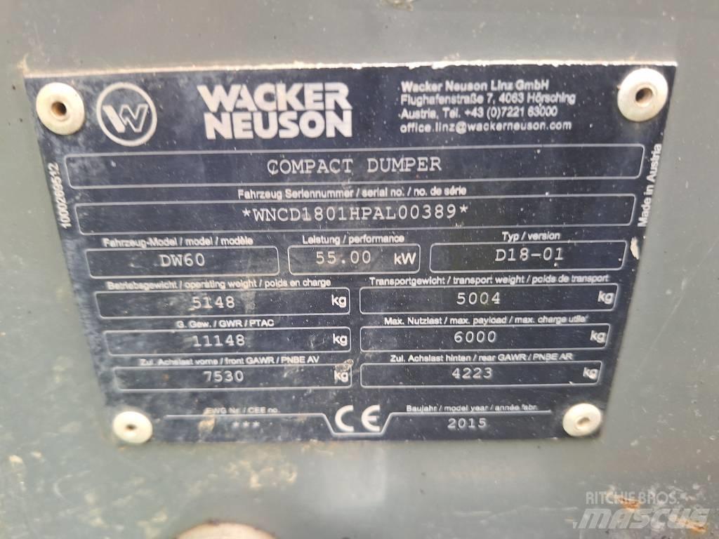 Wacker Neuson DW 60 Site Dumpers
