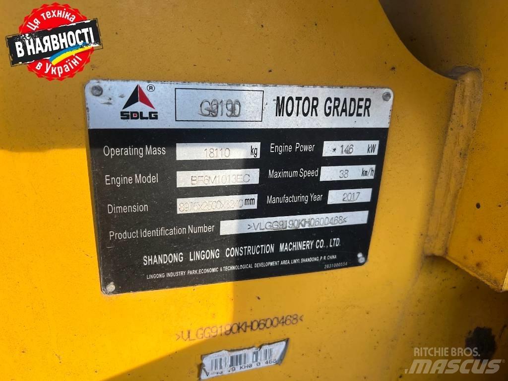 SDLG G 9190 Motor Graders