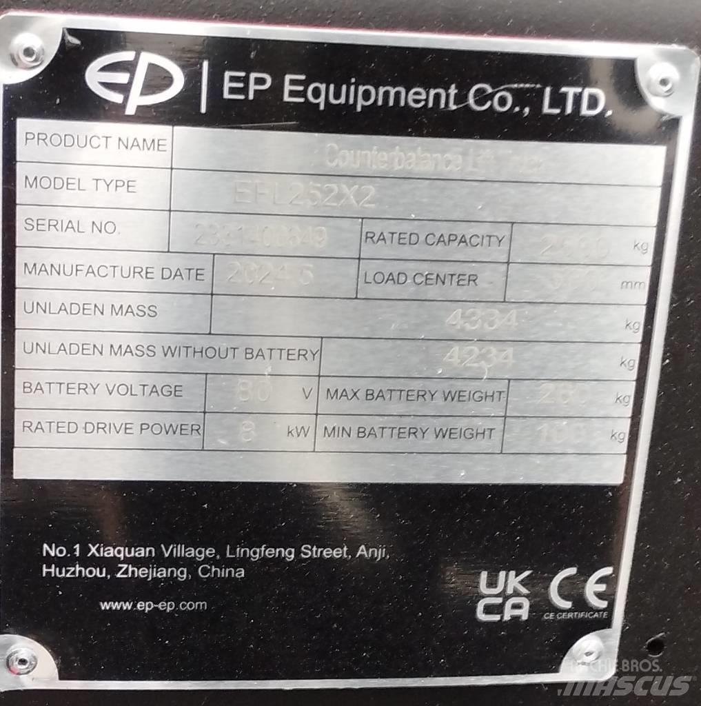 EP EFL 252 X LI-ON Electric Forklifts
