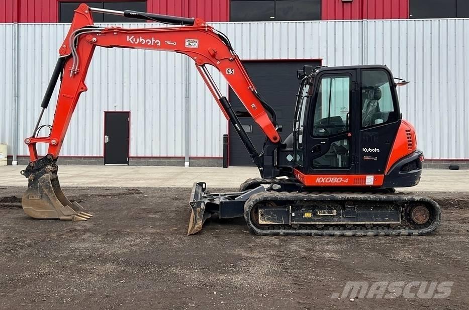 Kubota KX 080-4 Midi excavators  7t - 12t