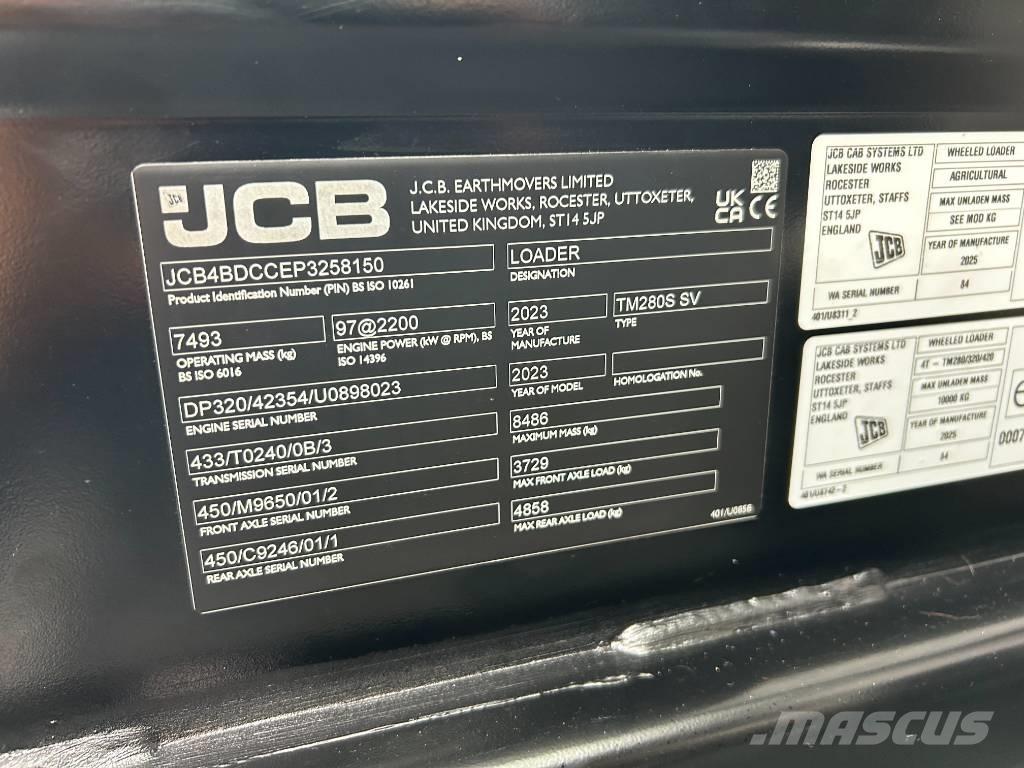 JCB TM280S Telehandlers for Agriculture