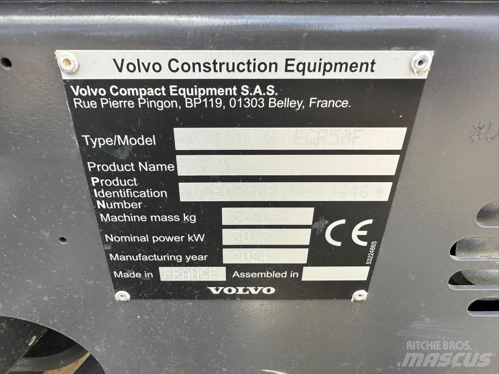Volvo ECR50 F Mini Excavators <7t (Mini Diggers)