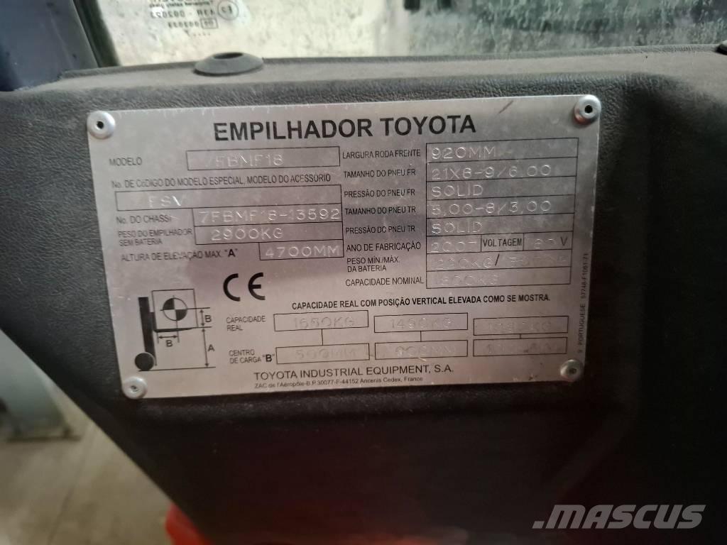 Toyota 75BMF18 Electric Forklifts