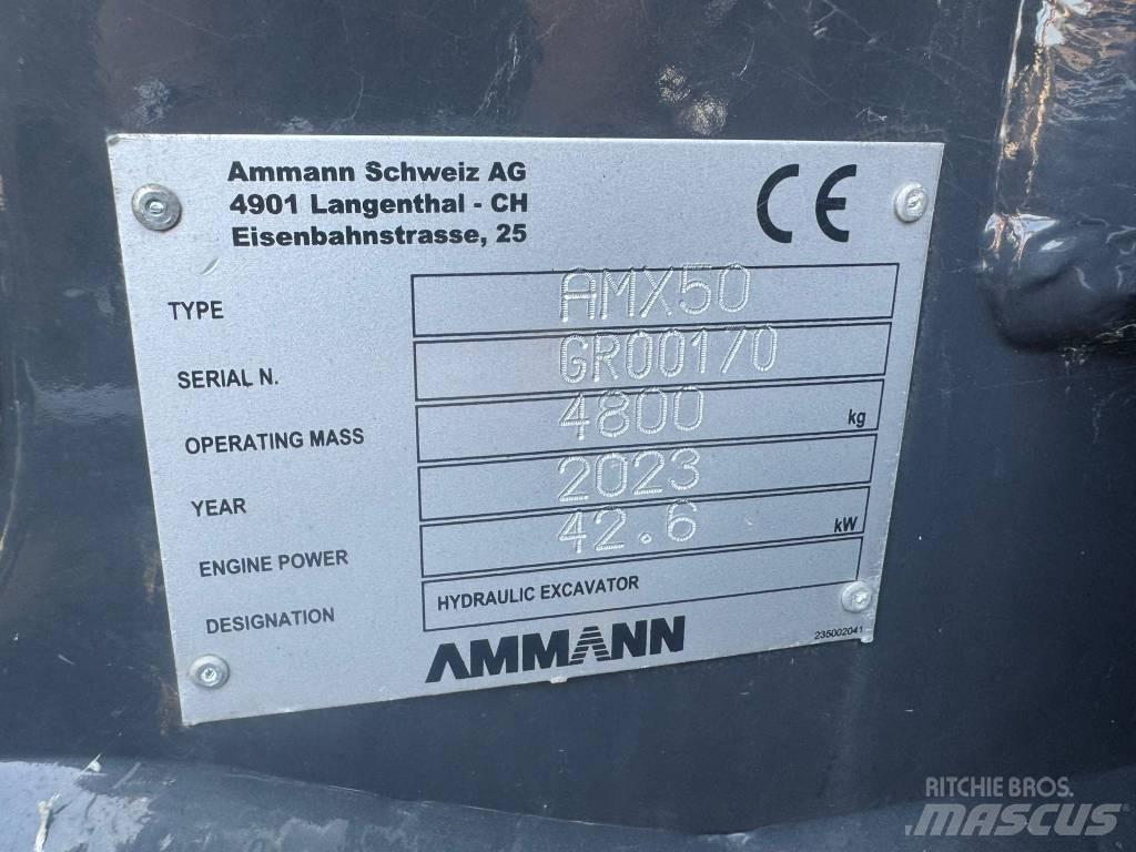 Ammann AMX 50 Mini Excavators <7t (Mini Diggers)