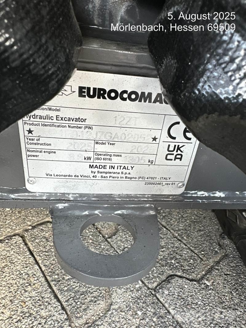 Eurocomach 12ZT Mini Excavators <7t (Mini Diggers)