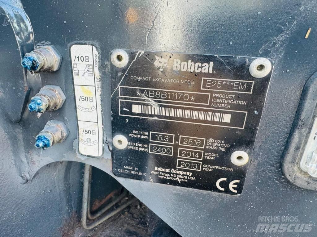 Bobcat E 25 Mini Excavators <7t (Mini Diggers)