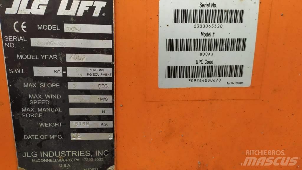 JLG 800 AJ Articulated boom lifts