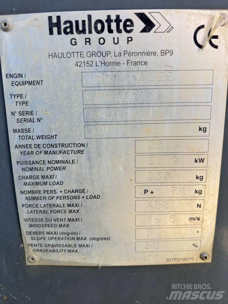 Haulotte HA 18 PX Articulated boom lifts