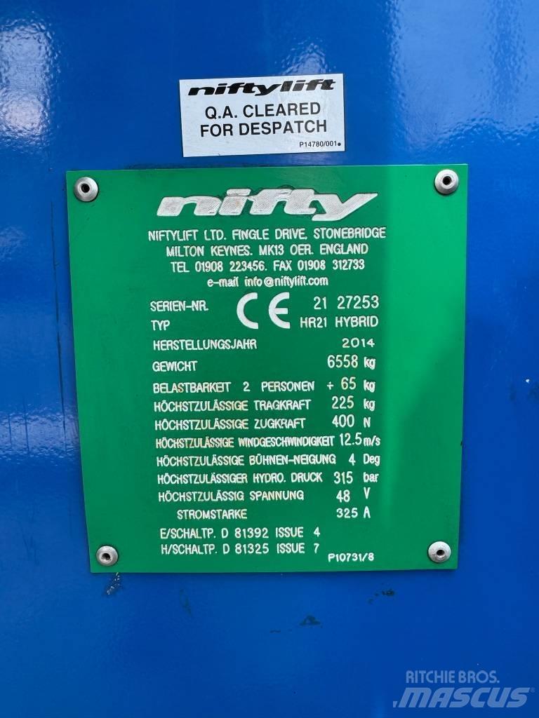 Niftylift HR 21 D E Articulated boom lifts
