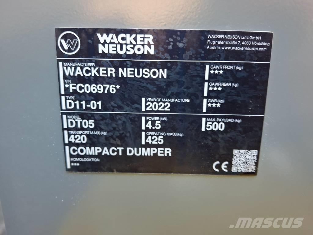 Wacker Neuson DT 05 Tracked Dumpers