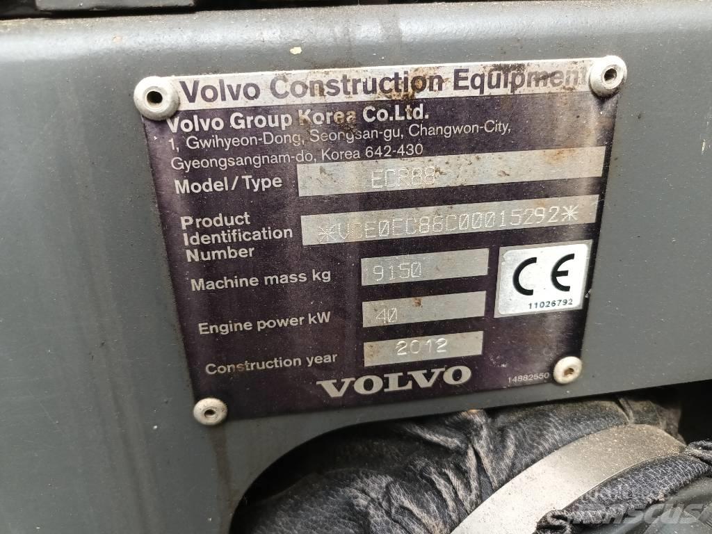 Volvo ECR 88 PLUS Mini excavators  7t - 12t