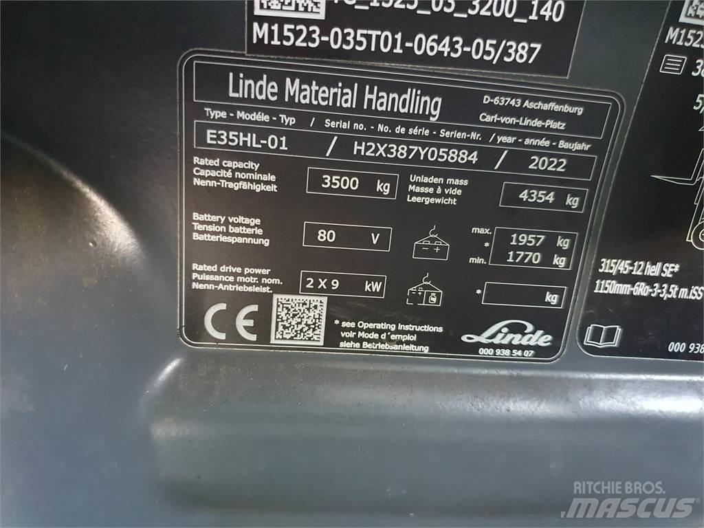 Linde E35HL Electric Forklifts