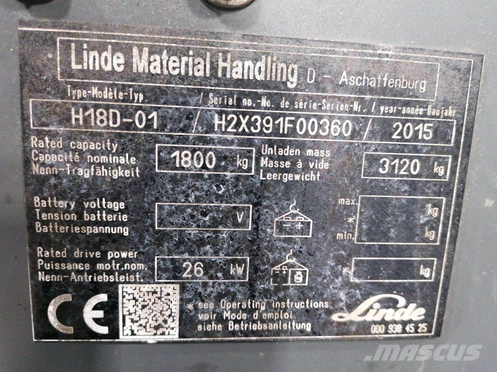 Linde H18D-01 LPG trucks