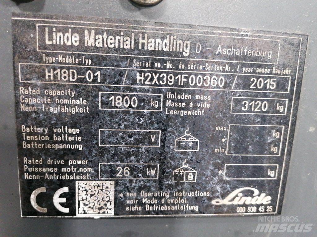 Linde H18D-01 LPG trucks