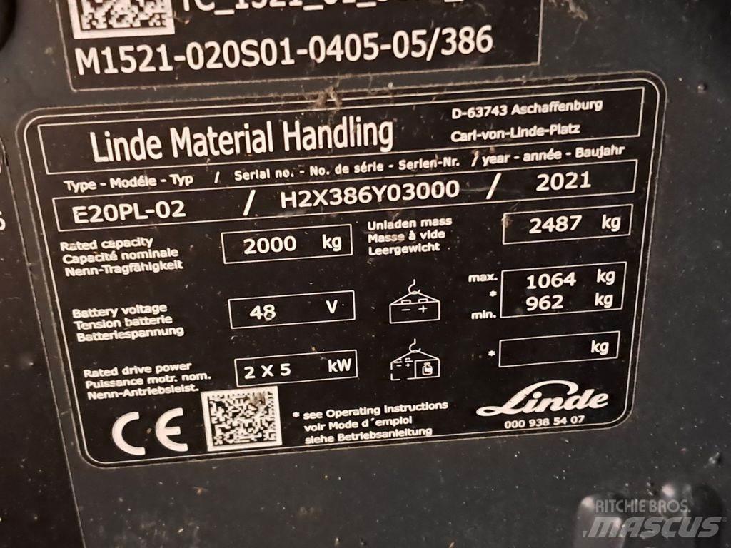 Linde E20PL-02 Electric Forklifts