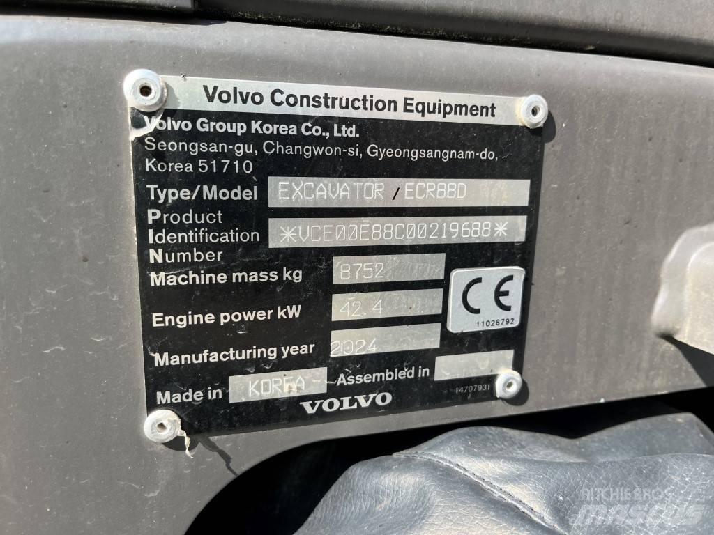 Volvo ECR88D Mini excavators  7t - 12t