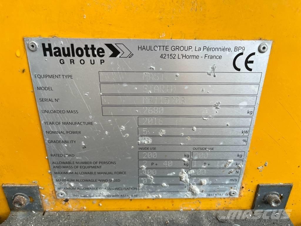 Haulotte Star 10 Vertical mast lifts