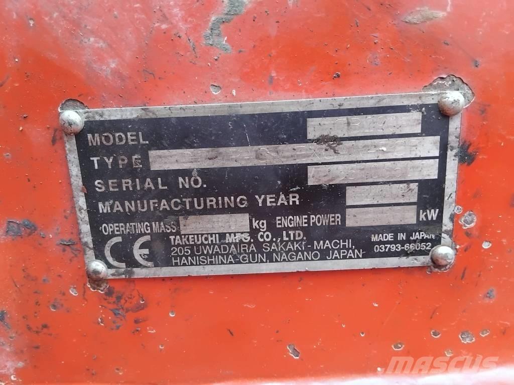 Takeuchi TB290 Mini Excavators <7t (Mini Diggers)