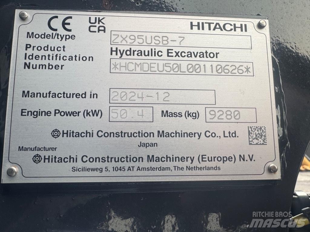 Hitachi ZX 95USB-7 Mini excavators  7t - 12t