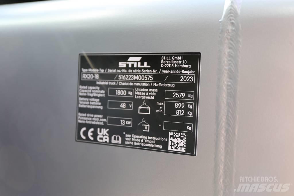 Still RX20-18 Electric Forklifts