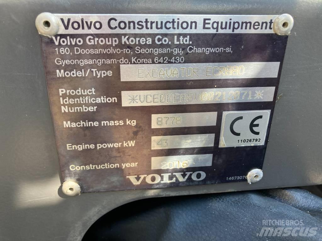 Volvo ECR 88 D Mini excavators  7t - 12t