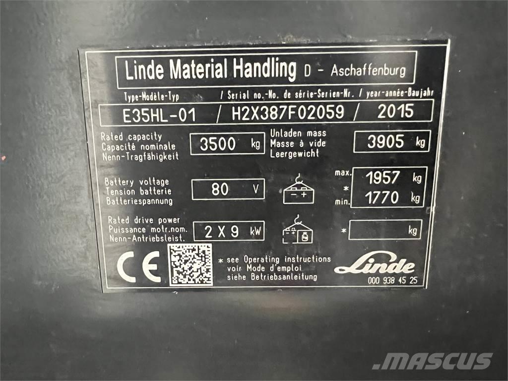 Linde E35HL-01 Electric Forklifts