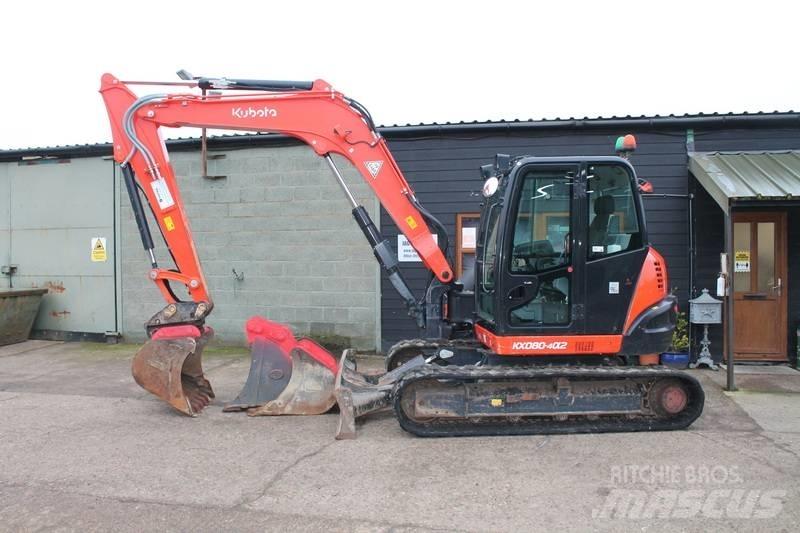 Kubota KX 080-4 Mini excavators  7t - 12t