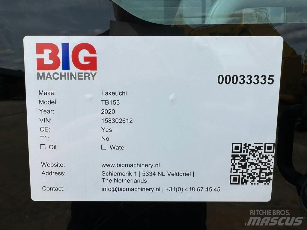 Takeuchi TB153FR Mini Excavators <7t (Mini Diggers)