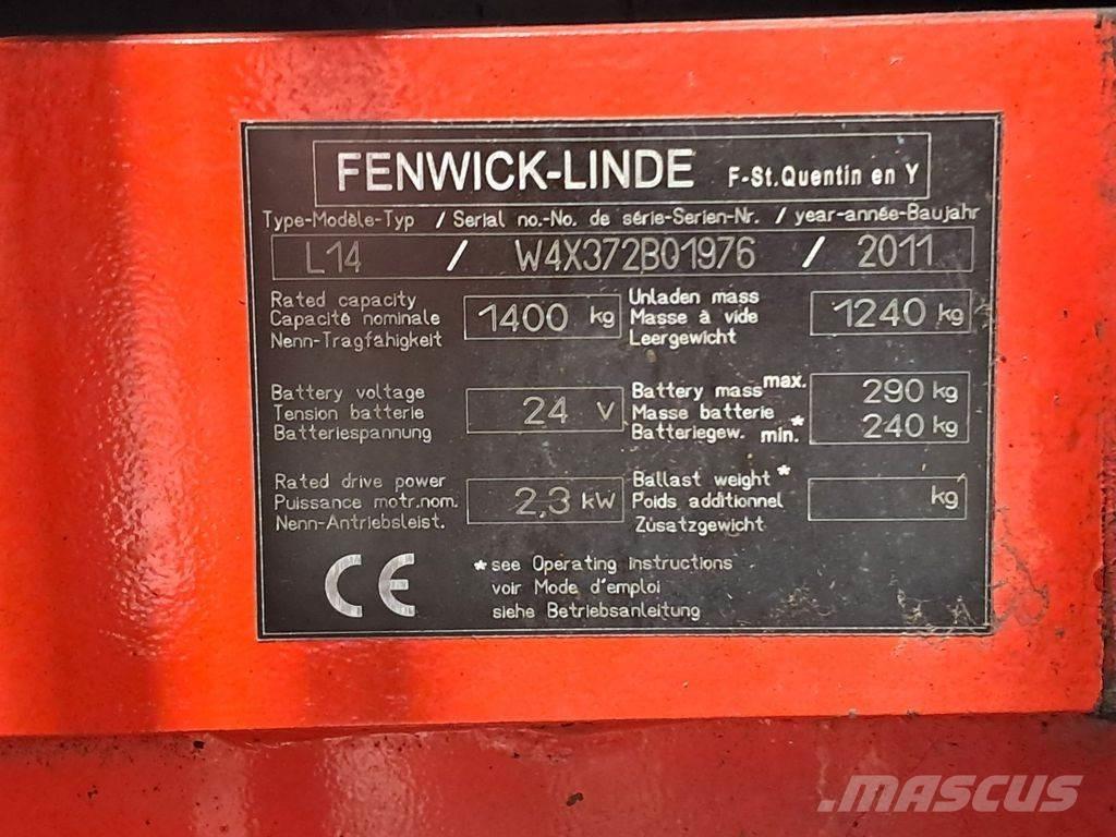Linde L14 Pedestrian stacker