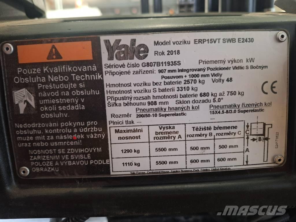 Yale ERP15VT Electric Forklifts