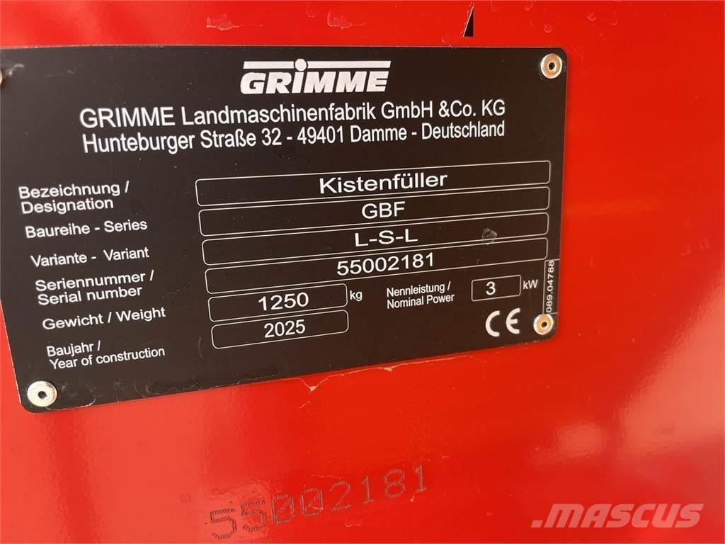 Grimme GBF LSL Space Finders and Box Fillers