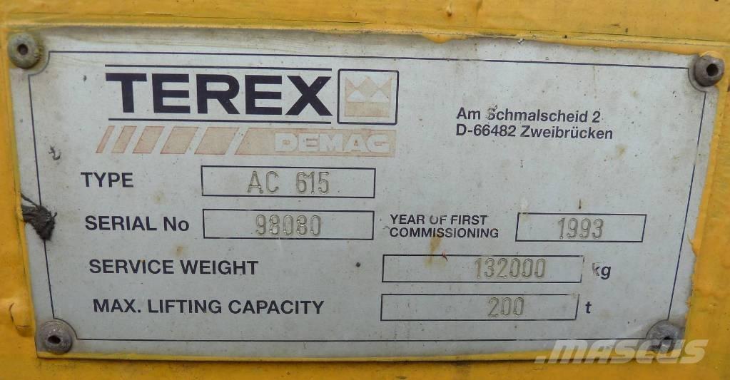 Demag AC 615 Mobile and all terrain cranes