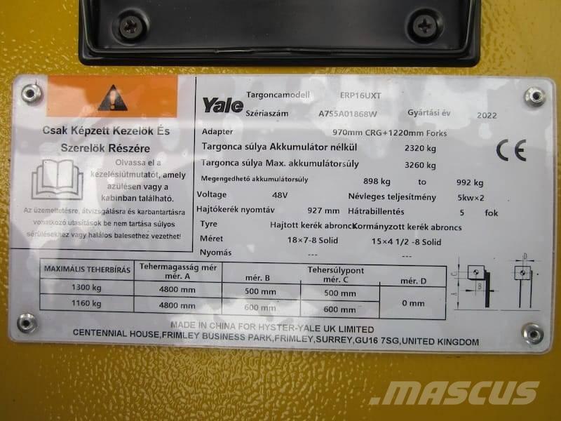 Yale ERP 16 UXT Electric Forklifts