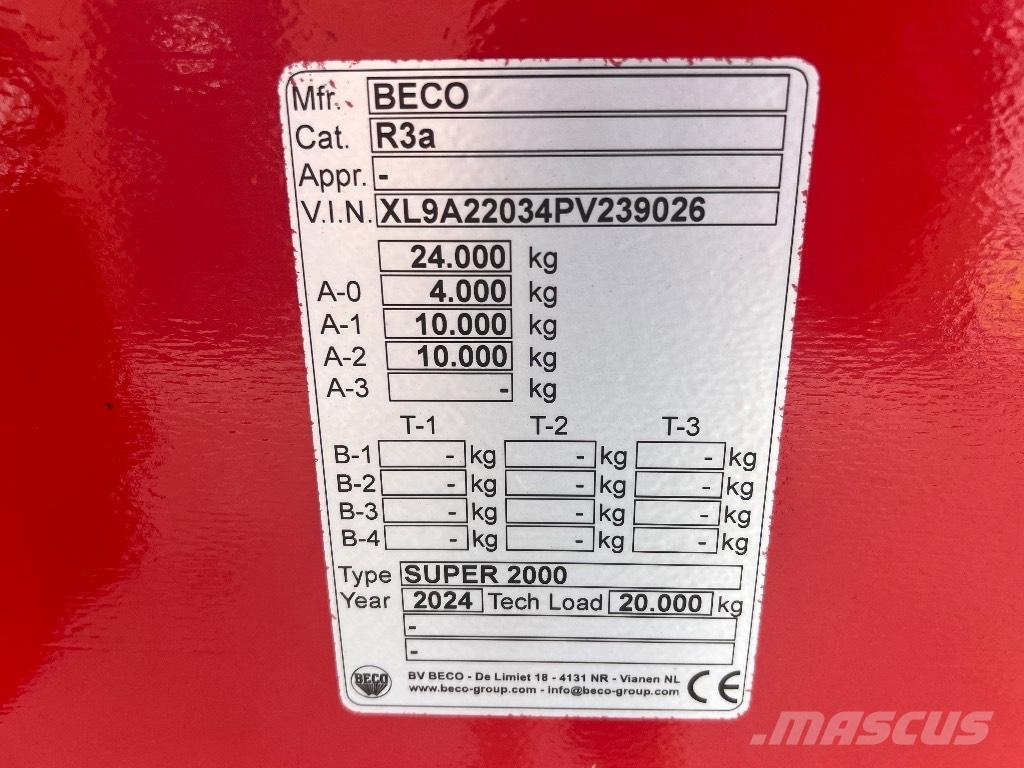 Beco Super 2000 Tip Trailers