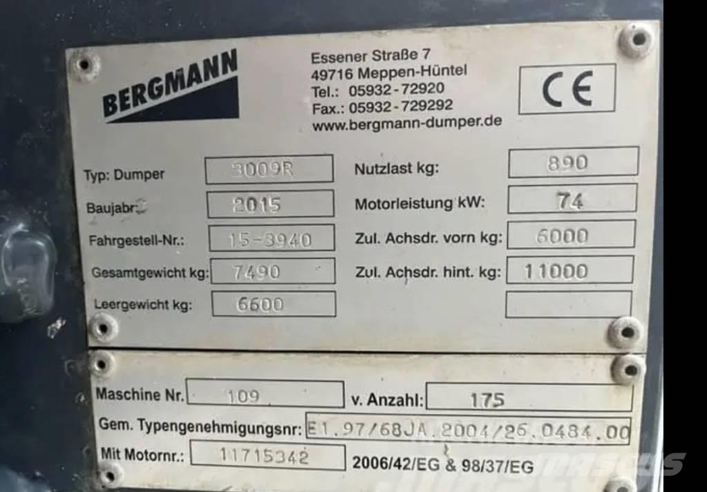 Bergmann Dumper Articulated Dump Trucks (ADTs)