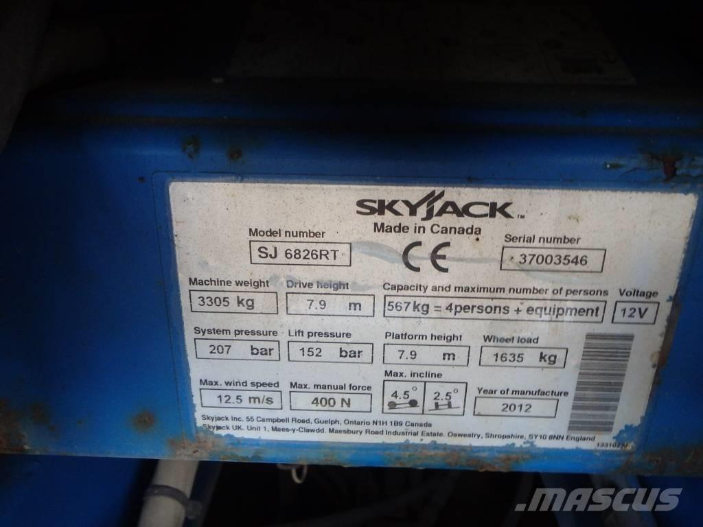 SkyJack SJ 6826 RT Scissor Lifts