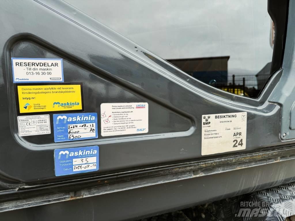 Doosan DX170W-5 Wheeled Excavators