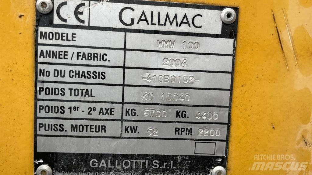 Gallmac WMW 100 Wheeled Excavators