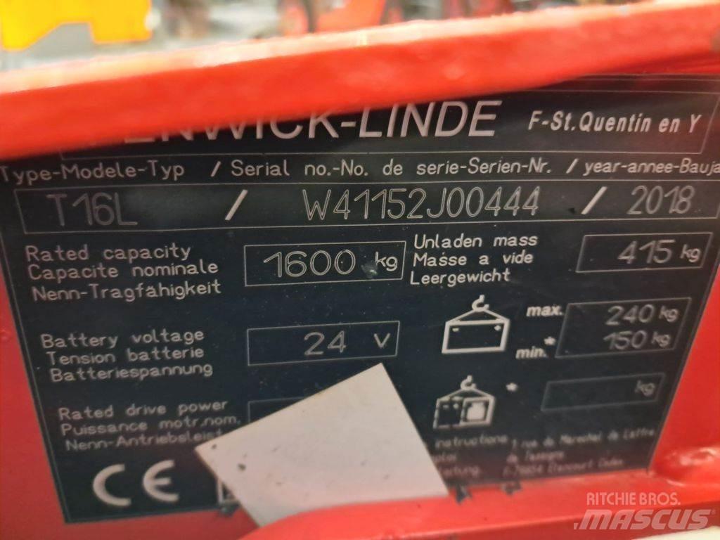Linde T16L Low lifter