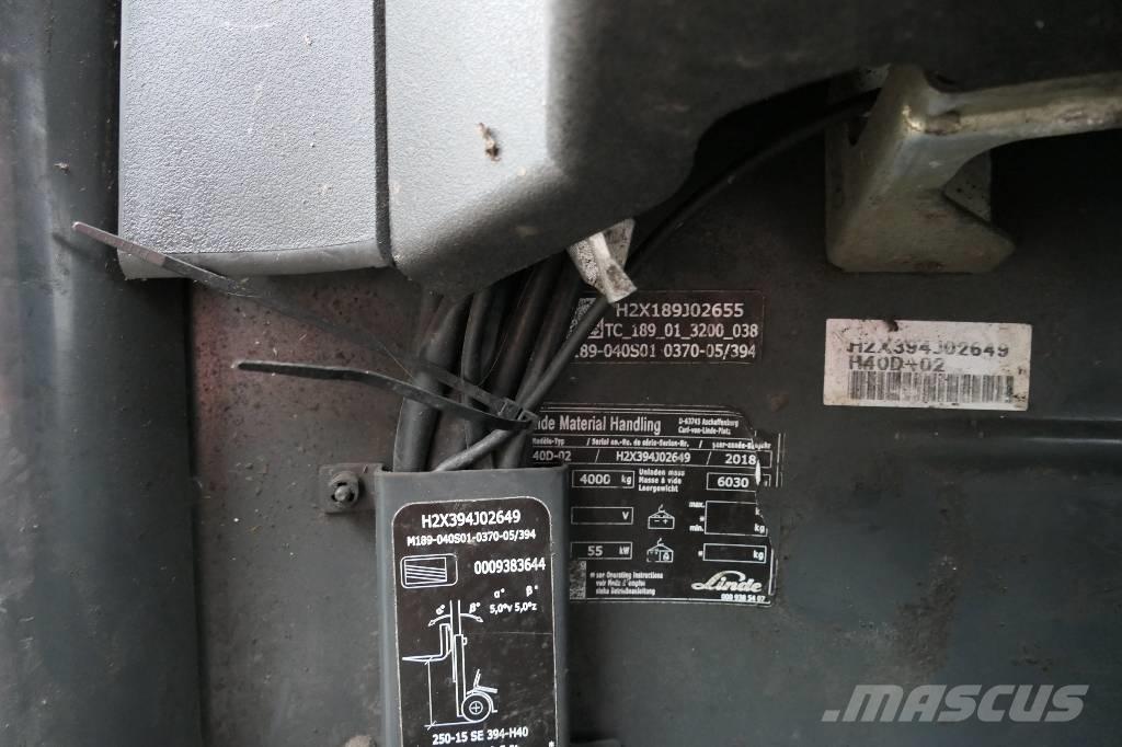 Linde H 40 D-02 Diesel Forklifts
