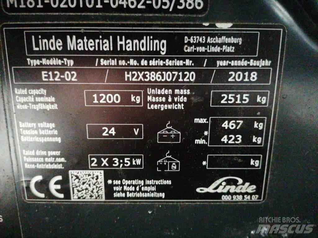 Linde E12-02 Electric Forklifts