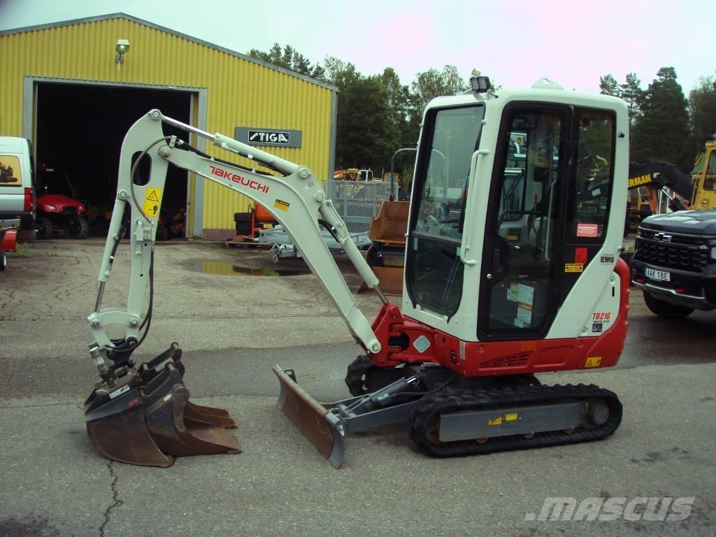 Takeuchi TB 216 Mini Excavators <7t (Mini Diggers)