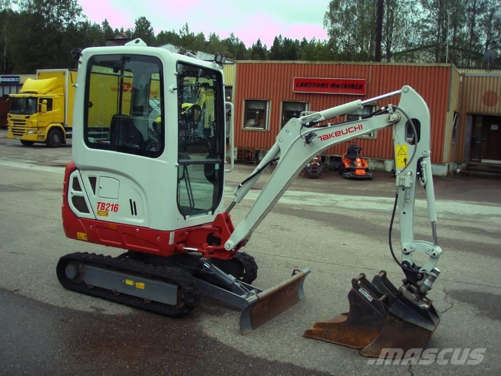Takeuchi TB 216 Mini Excavators <7t (Mini Diggers)