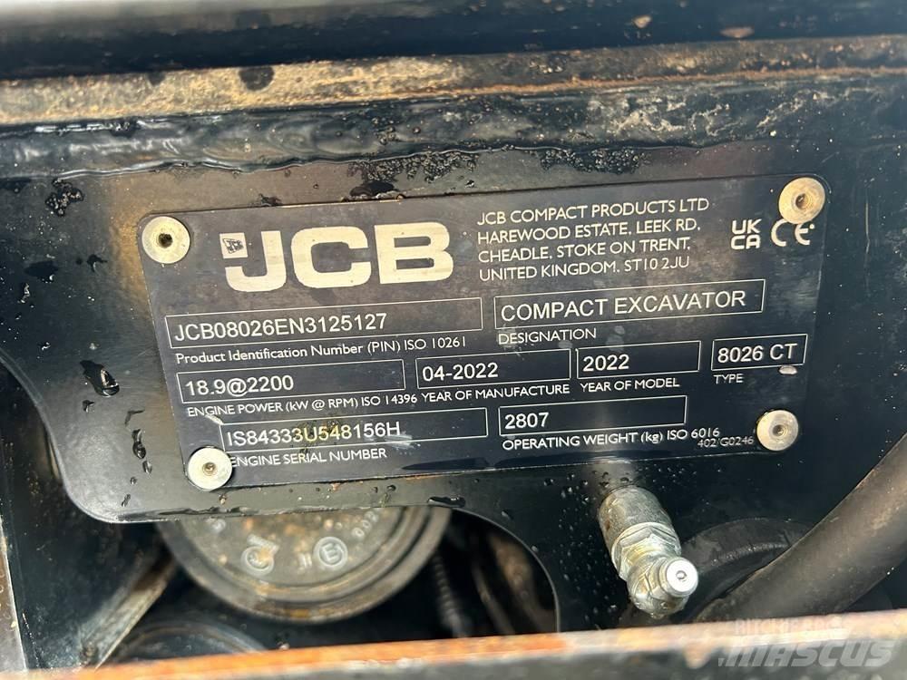 JCB 8026 CTS Mini Excavators <7t (Mini Diggers)
