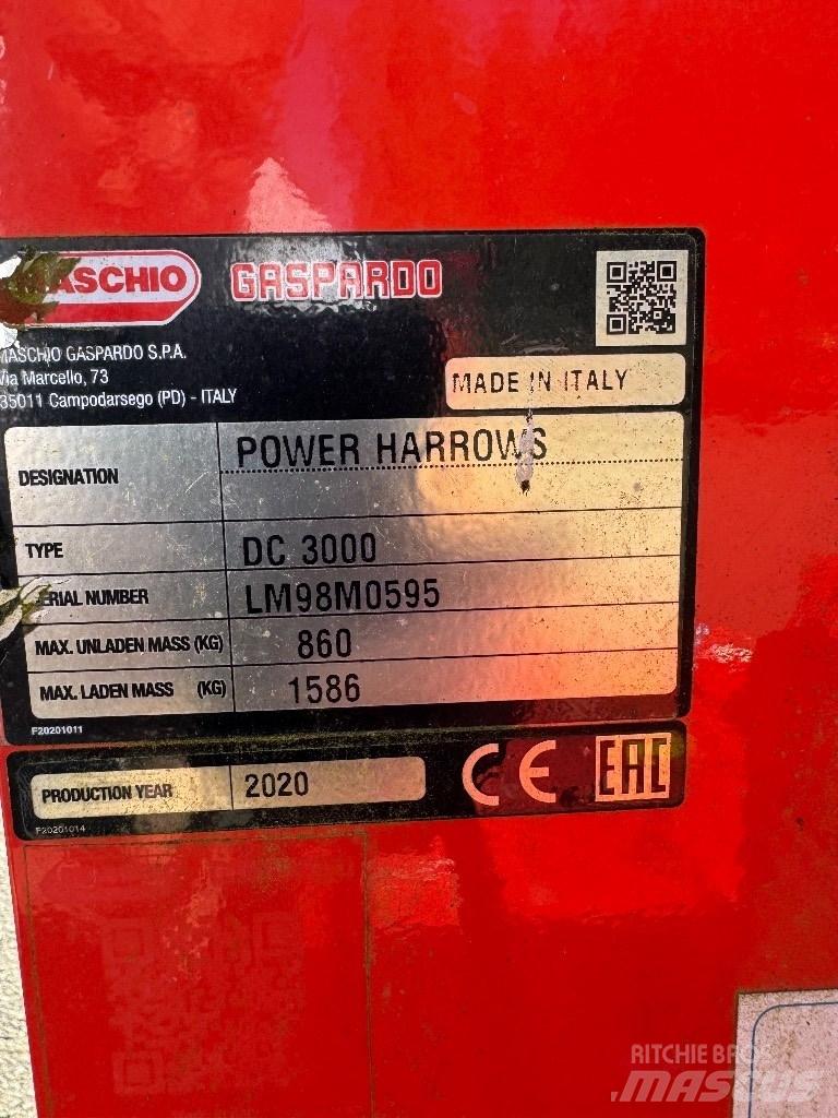 Maschio DC 3000 Power Harrows And Rototillers