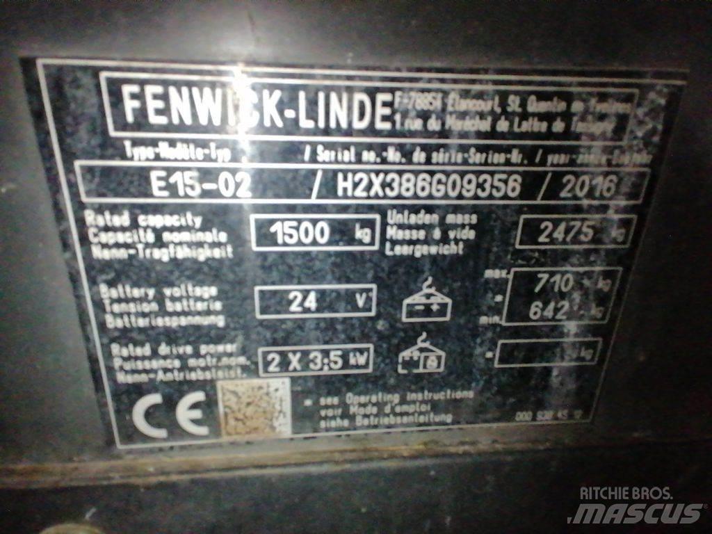Linde E15-02 Electric Forklifts