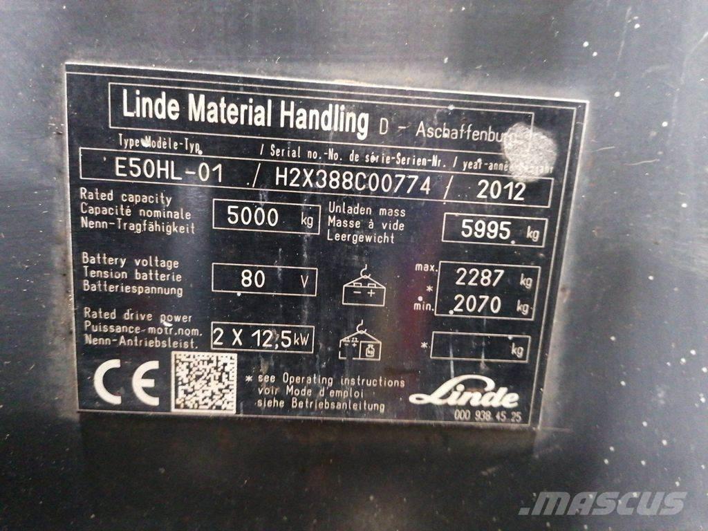 Linde E50HL-01 Electric Forklifts