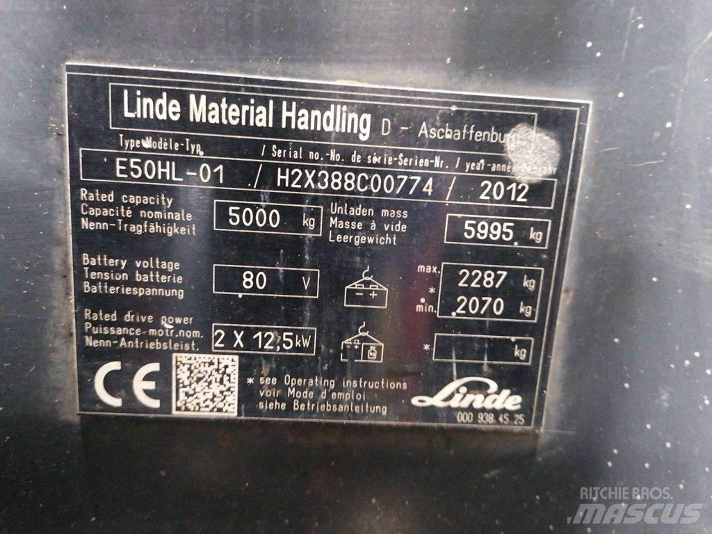Linde E50HL-01 Electric Forklifts
